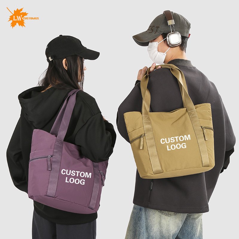 Sports Equipment Storage - 卸売カスタマイズされたトートバッグロゴジムバッグファッショナブルなショルダーバッグショッピングバッグ印刷された画像名