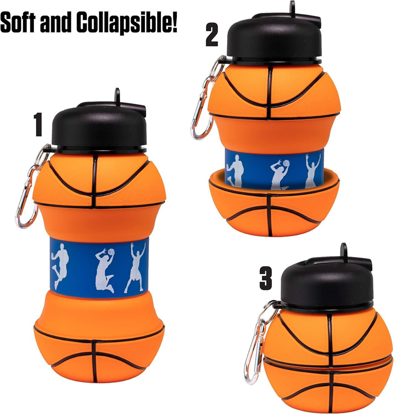 Sports Equipment Types - キャンプ用の漏れ防止ウォーターボトル,折りたたみ式カップ,アウトドアスポーツ,バスケットボール,サッカー,テニス,ゴルフ,学校用