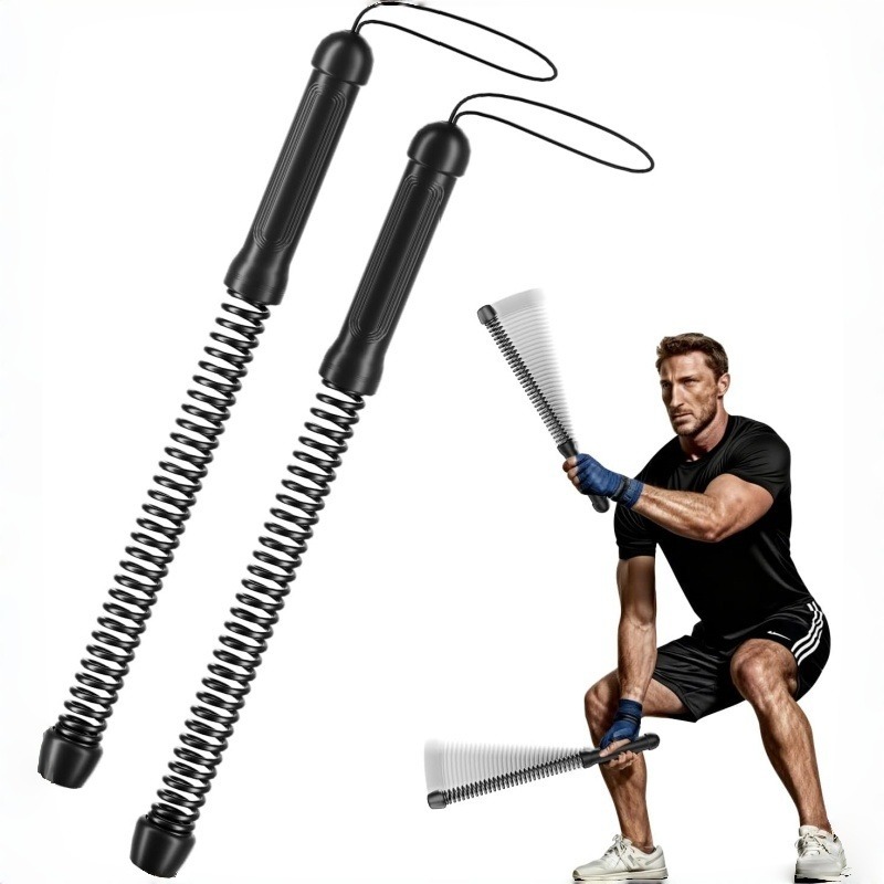 Sports Equipment Warehouse - ワイヤレススイングコンバットロープ、2個セット – 腕力強化＆筋力トレーニング器具、低負荷有酸素運動器具（ホームジム用）