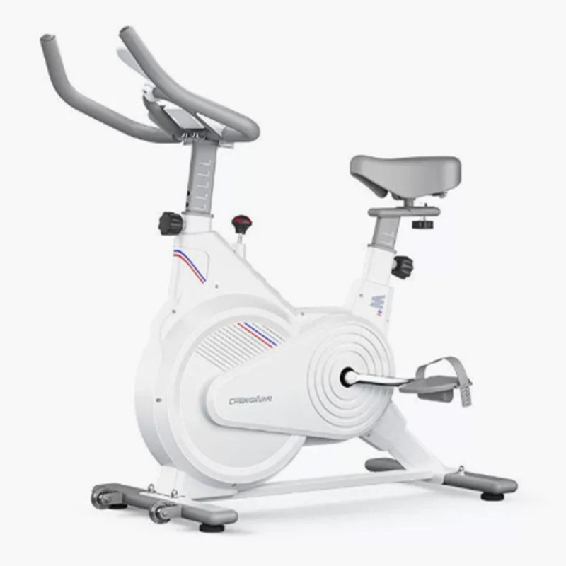 Sports Equipment Warehouse - 室内固定式スピンバイク、静音磁気抵抗エクササイズバイク（LCDモニター付き）、ホームジム有酸素運動器具