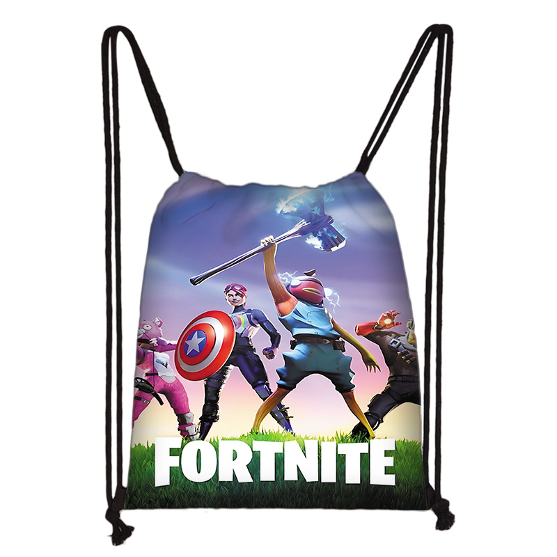 子供用プリント入り巾着ショッピングバッグ男性用ホットゲームデ - Sports Equipment Storage のレビューと価格