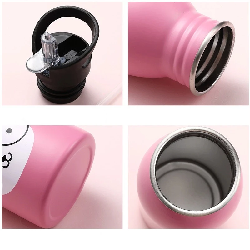 500ML ステンレス鋼製ウォーターボトル ストロー付き か - Sports Equipment Types のレビューと価格