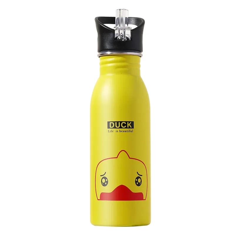 500ML ステンレス鋼製ウォーターボトル ストロー付き か - Sports Equipment Types のレビューと価格