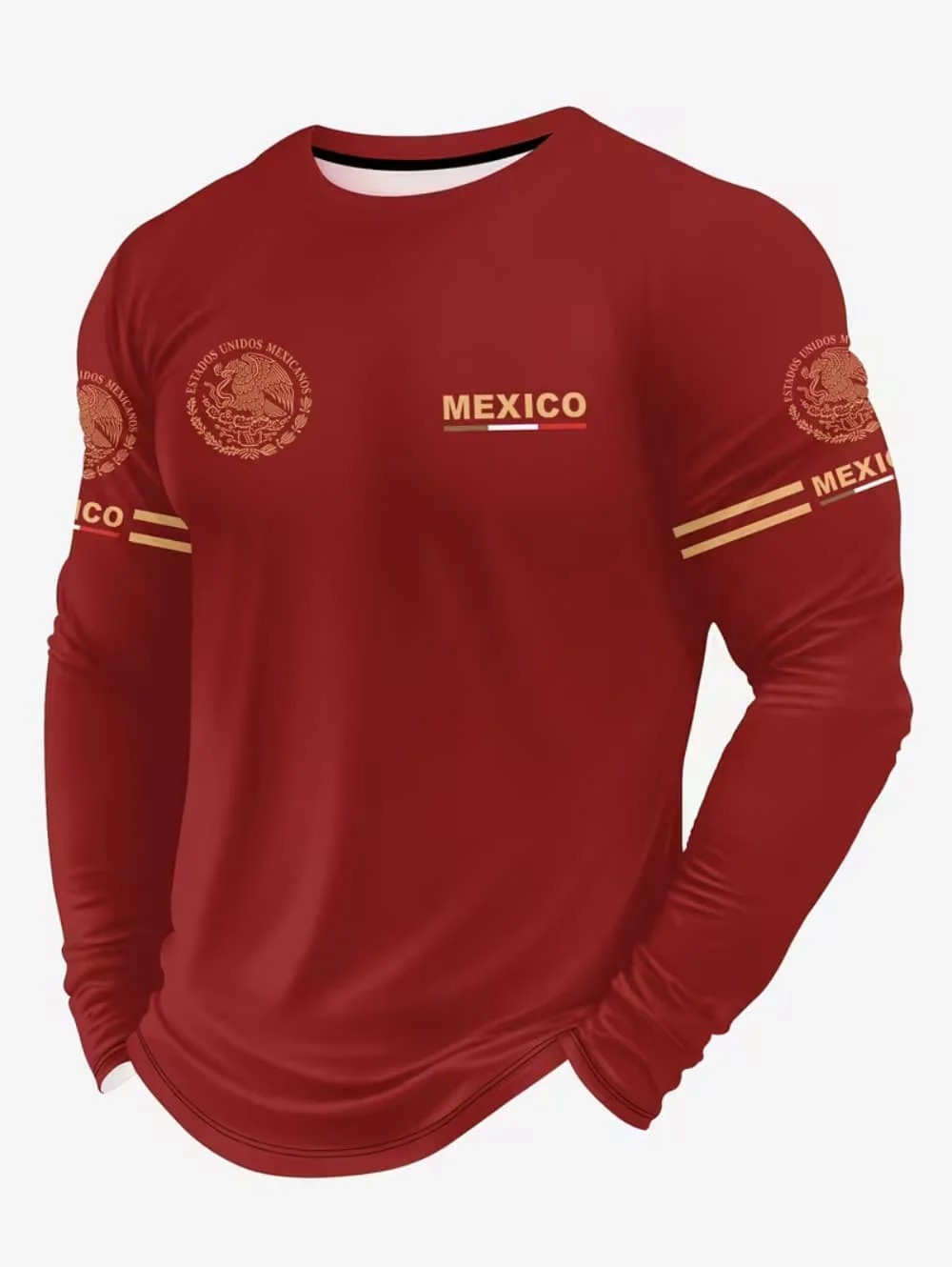 メンズメキシコイーグルプリントTシャツ、ファッショナブルで快 - Sports Equipment Jersey のレビューと価格