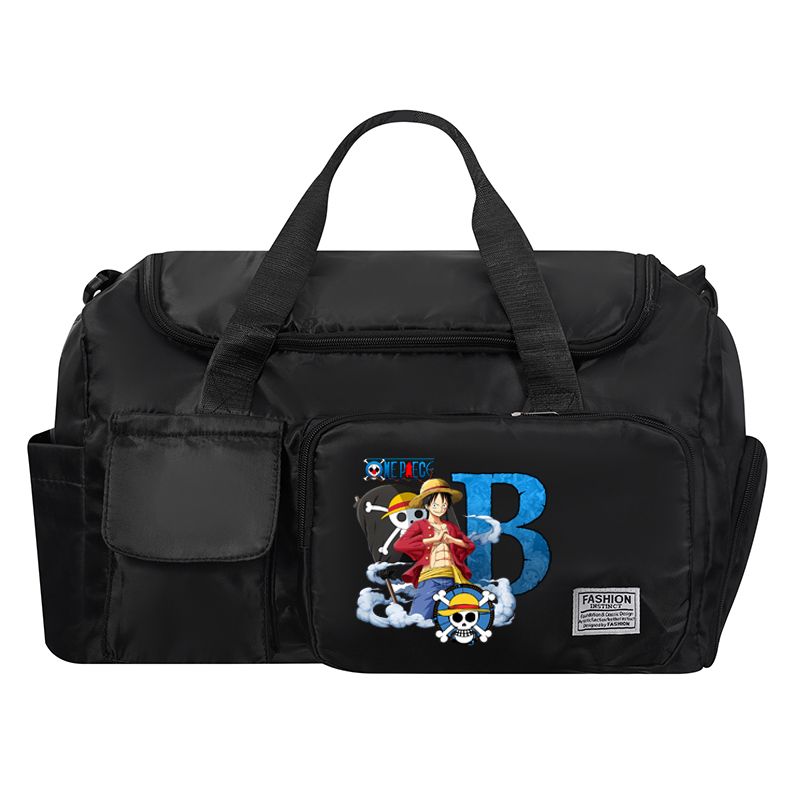ワンピース男性女性旅行バッグアニメ A-Z 文字プリント防水 - Sports Equipment Storage のレビューと価格
