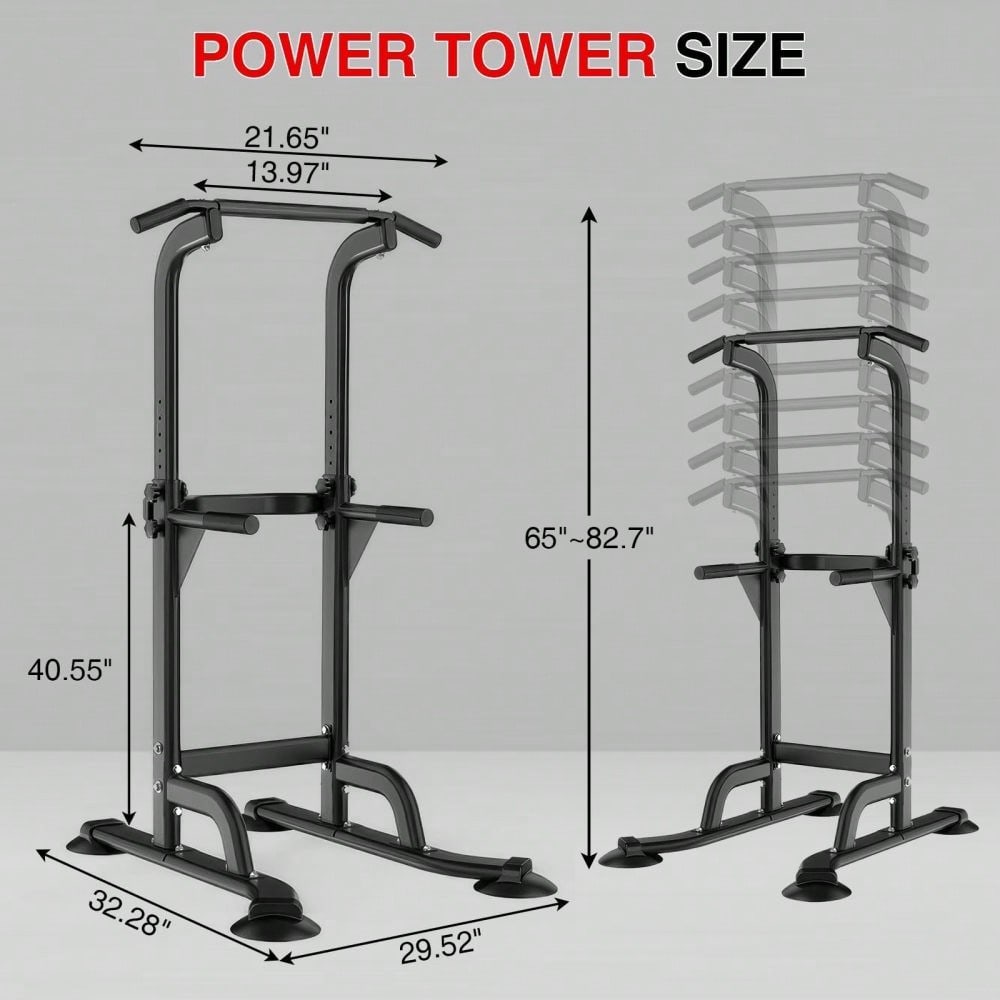 ガーダース パワータワー ディップステーション、調整可能なプ - Sports Equipment Warehouse のレビューと価格