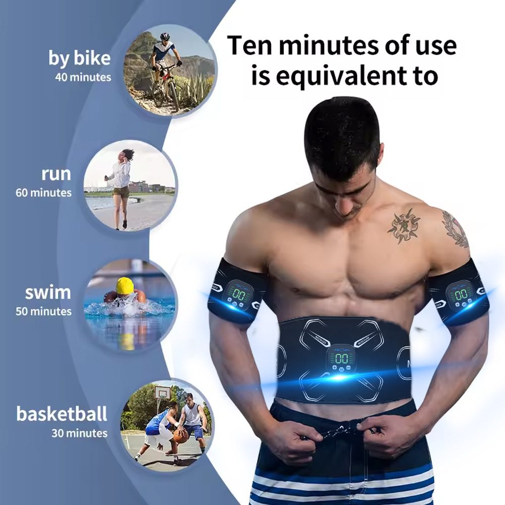 EMS 筋肉刺激装置腹部トレーナー腹筋トナー腕腹脚エクササイ - Sports Equipment Warehouse のレビューと価格